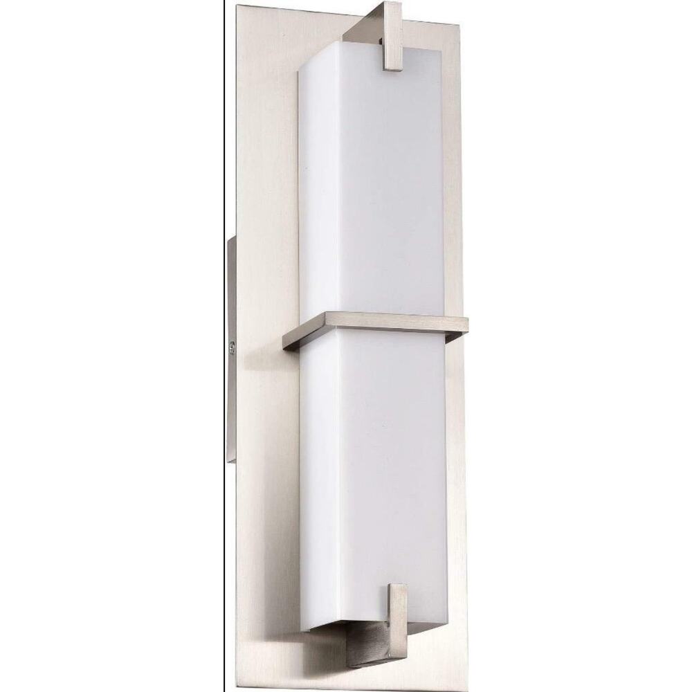 FlipLight Bathroom Wall Sconce, Satin Nickel NIB
